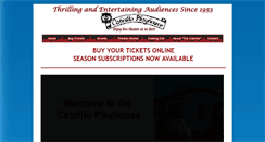 Desktop Screenshot of cabrilloplayhouse.org